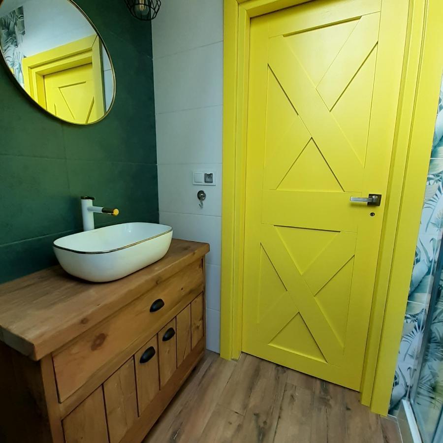 Pastelowy Domek Z Balia Elektryczna Z Jacuzzi Zalakowo Exteriör bild